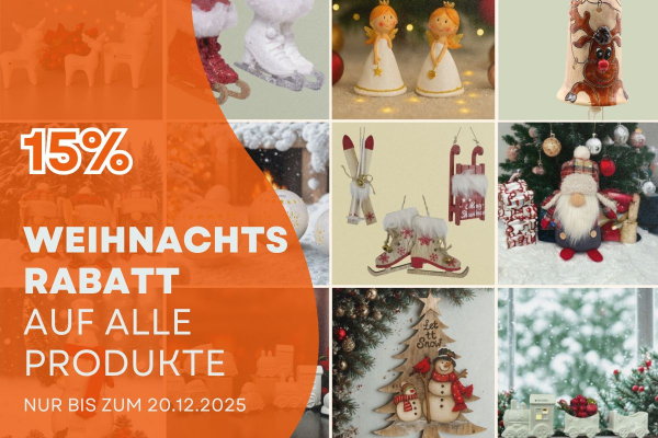Entdecken Sie bezaubernde Weihnachtsfiguren & liebenswerte Wichtel, besonders schöne Weihnachtslichter, detailverliebte Weihnachtsanhänger für Baum & Geschenke u.v.m. Kein Gutscheincode notwendig, der Rabatt wird automatisch im Bestellvorgang abgezogen!