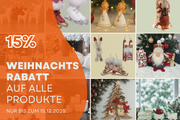 Entdecken Sie bezaubernde Weihnachtsfiguren & liebenswerte Wichtel, besonders schöne Weihnachtslichter, detailverliebte Weihnachtsanhänger für Baum & Geschenke u.v.m. Kein Gutscheincode notwendig, der Rabatt wird automatisch im Bestellvorgang abgezogen!