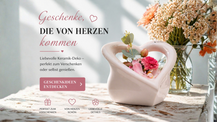 Liebevolle Keramik-Deko – perfekt zum Verschenken oder selbst genießen