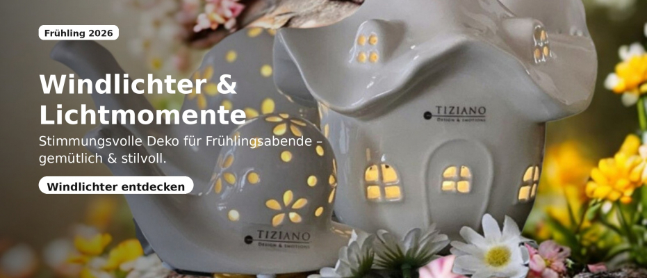Keramik Windlicht Haus mit Lichtöffnungen – stimmungsvolle Frühlingsdeko und Osterdekoration für gemütliche Abende.
