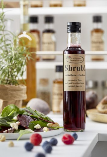 Shrup, 0,25l Heidelbeer-Himbeer- Natürlicher Sirup handgemacht in einer kleinen Manufaktur.