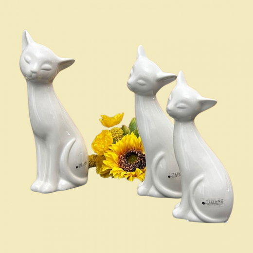 Tiziano Keramik Katze Loreana – elegante Dekofigur