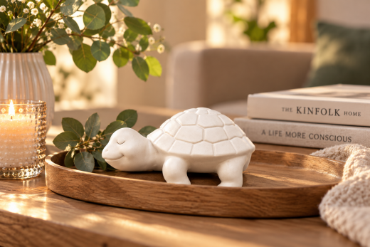 Schildkröte Trödelliese – Keramik Kantenhocker Deko