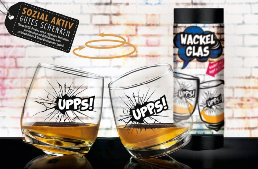 Wackelglas 2er Set