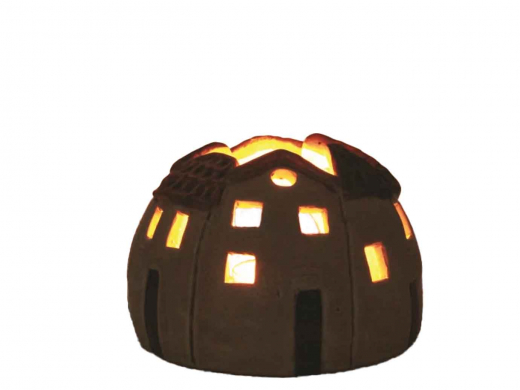 Windlicht marokkanischer Stil ocker/braun oder rot