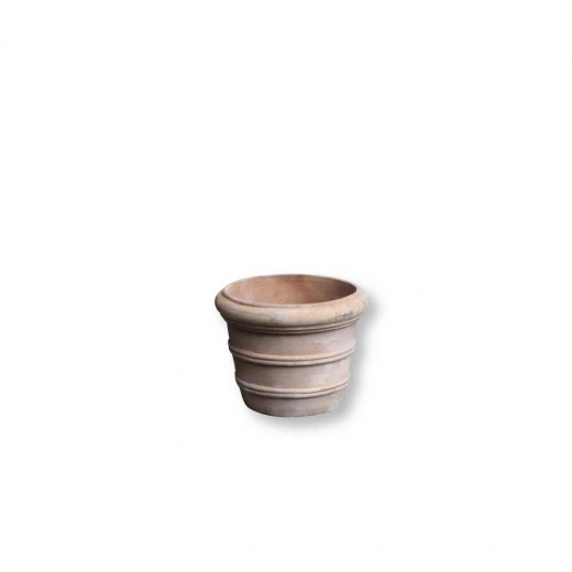 Terracotta-Übertöpfe Cappuccino – Handarbeit Unikate