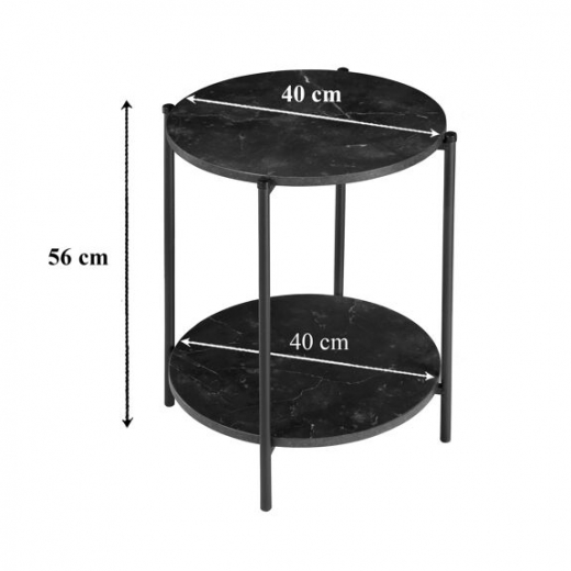 Beistelltisch mit 2 runden Platten