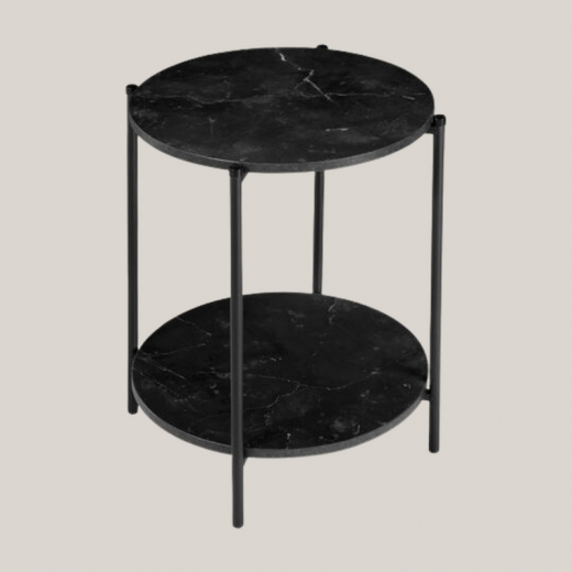 Beistelltisch mit 2 runden Platten