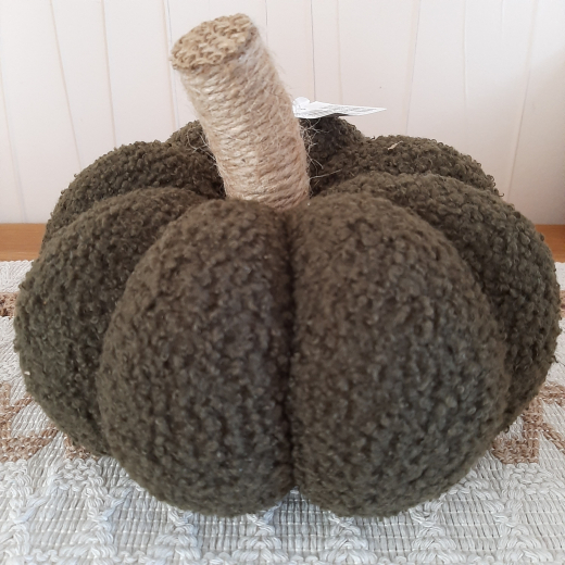 Stoffkürbis Deko – Flauschige Herbstdeko im Teddylook