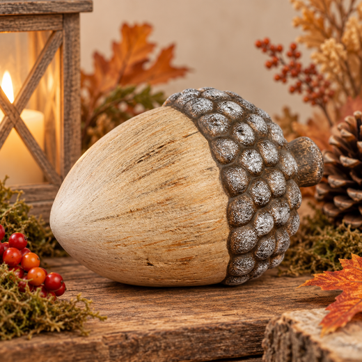 Keramik Eichel Herbstdeko – Natürliche Deko aus Keramik