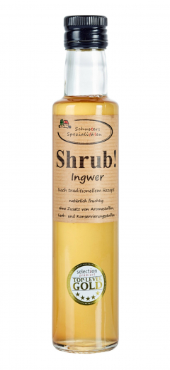 Shrup 0,25l Ingwer- Natürlicher Sirup handgemacht in einer kleinen Manufaktur.