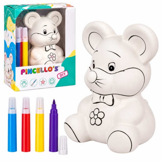 Spardose Maus Keramik – Kreatives DIY für Kinder