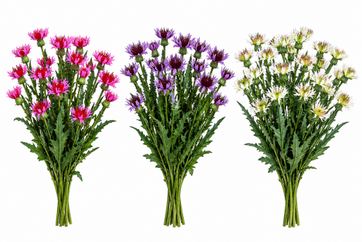 Kornblume als Seidenblume 56 cm in 3 Farben