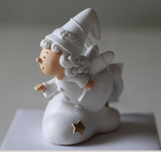 Tiziano Home Design Glücksfee Fine – Keramik Dekofigur