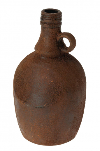Vase &quote;Krug&quote; rostbraun 24 cm – rustikale Deko für Zuhause