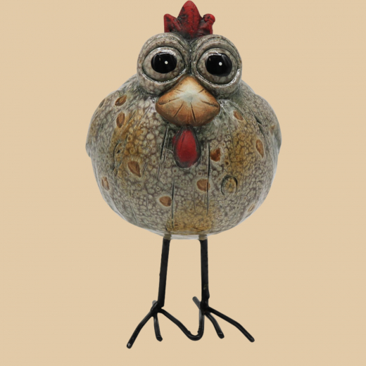 Vogel Waltraud Dekofigur aus Polyresin, 12,4 cm hoch