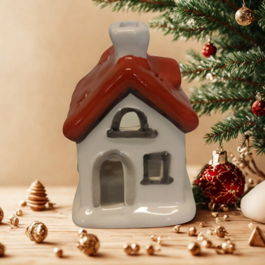 Lichthaus Frankfurt von Seyko – Keramikhaus 14 cm Deko