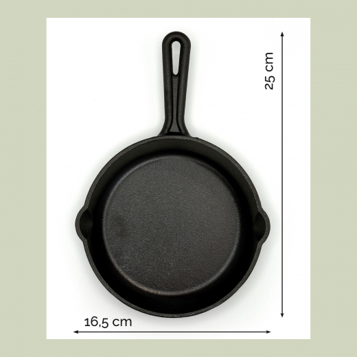 Mini-Gusseisenpfanne „Danke“ – Geschenk mit Herz