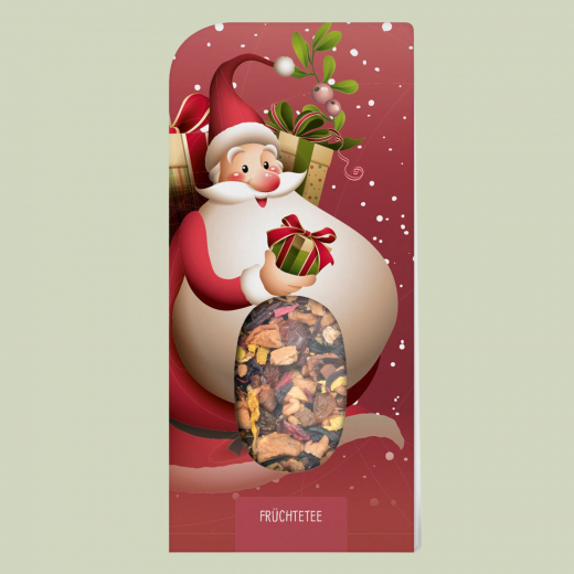 Genusskarte Weihnachtsmann – Früchtetee Wintersonne 10 g