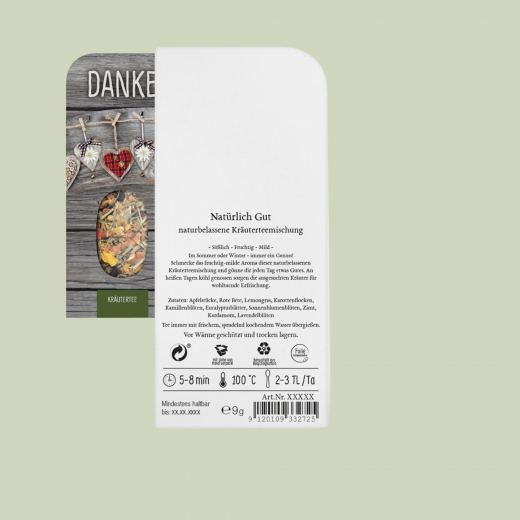Danke Genusskarte – Kräutertee Natürlich Gut