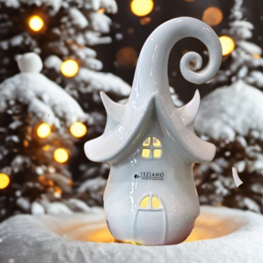 Dekohaus „Avalon“ mit LED & Timer