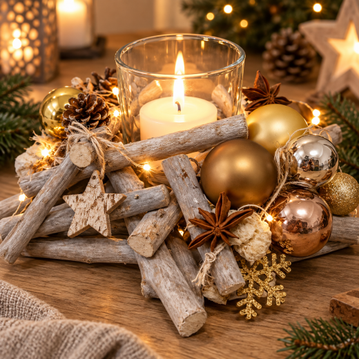 Adventssterne mit Teelichthalter – Weihnachtsdeko 23 cm