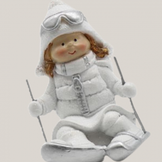 Ski Figuren Lisa & Lutz – Winterliche Keramikdeko