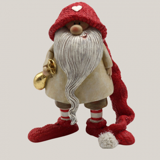 Keramik Weihnachtsmann Onkel Rauschebart – Winterdeko