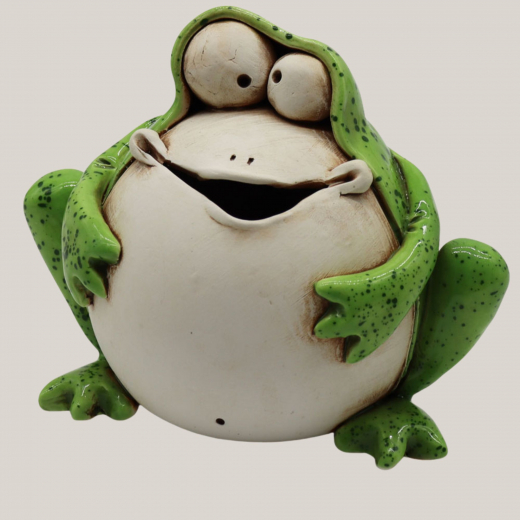 Spardose Frosch Greta – Keramikfigur 19 cm