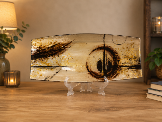 Elegantes Glasteller-Set | Stilvolle Tischdekoration