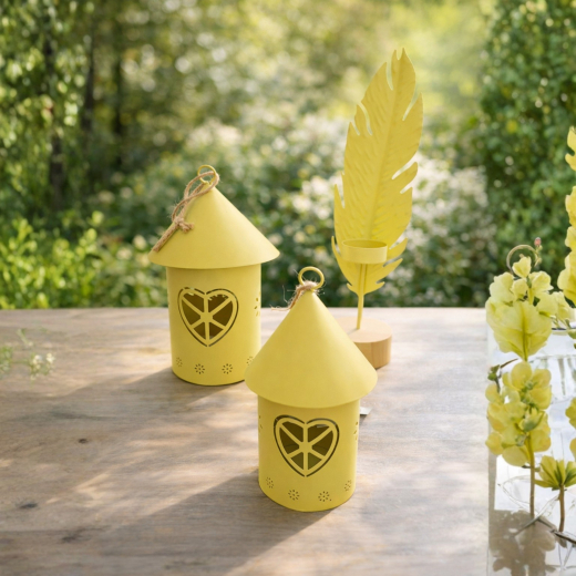 Laternen Set mit Teelichthalter