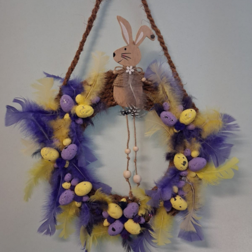 Osterkranz Hasenglück – Handgefertigte Osterdeko