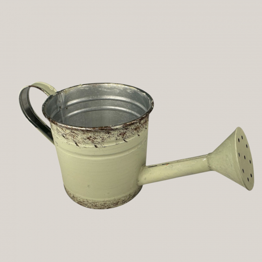 Deko-Gießkanne aus Blech – Vintage-Look, 10 cm