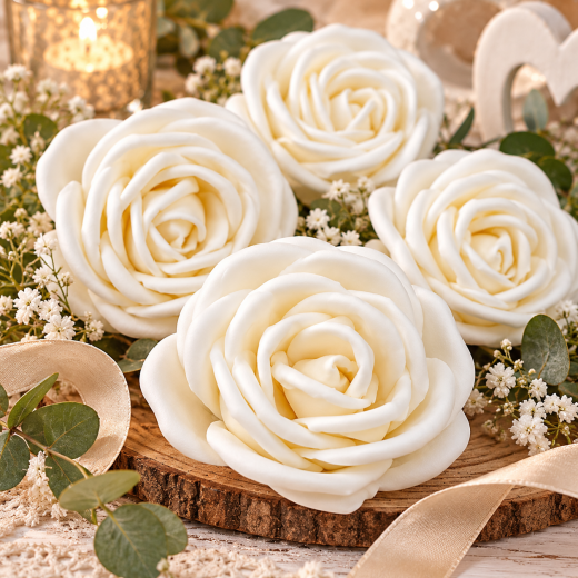 Sola Holzblume Bird Rose – Naturdeko 5er Set