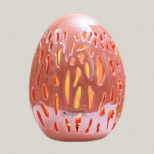 Tiziano Home Design- Keramik Ei Galeno mit LED-Rosa