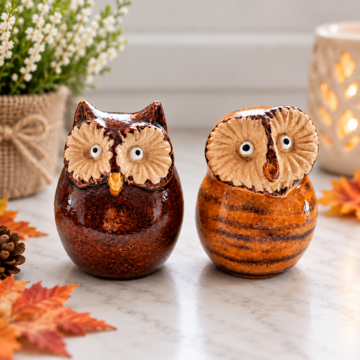 Eulen Paar – schönes Duo für Ihre Herbstdeko