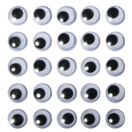 Wackelaugen 10 mm – 24 Stück für Basteln & DIY Set