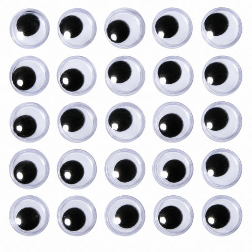 Wackelaugen 10 mm – 24 Stück für Basteln & DIY Set