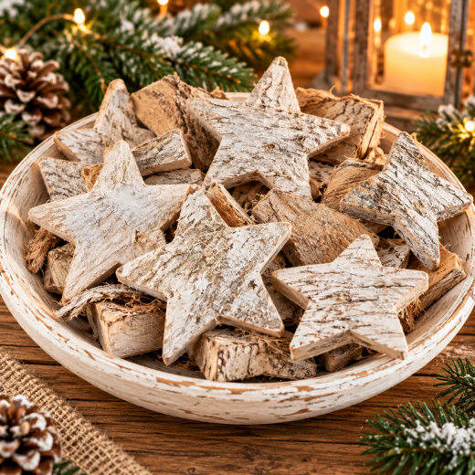 Naturmaterialien Bastelset – Zapfen & Holzsterne