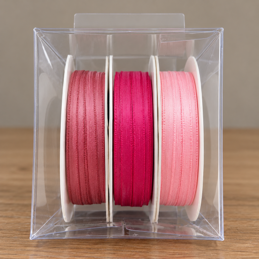 Polyesterband 3 mm x 6 m – 3 Farbtöne, waschbar