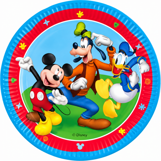 Disney Mickey Mouse Partyteller mit Donald Duck & Goofy – Kindergeburtstag