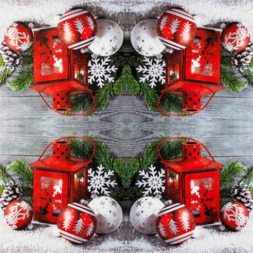 Servietten "Cabin Charm" – 33x33 cm, 3-lagig, 20 Stück