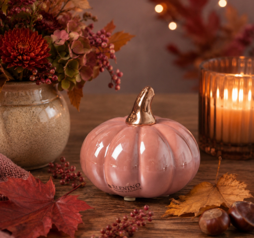 Keramik Kürbis "Boglia" – Edles Highlight in Rosa