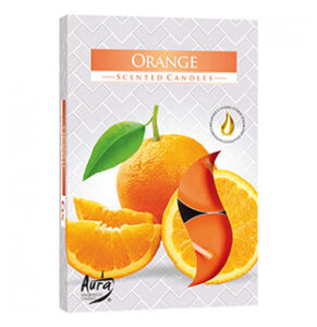 Duftteelichter Orange 6er Pack