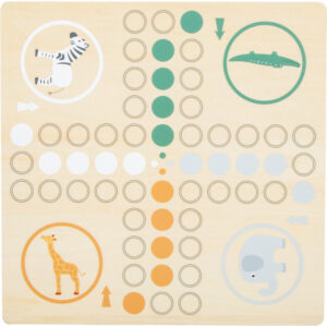 &quote;Safari&quote; Holz Spielbrett – Klassisches Spiel mit Safari-Tieren