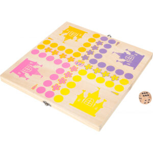 &quote;Prinzessinnen&quote; Spielbrett aus Holz – Klassisches Spiel mit Prinzessinnenfiguren