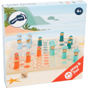 &quote;Seeräuber&quote; Holz Spielbrett – Klassisches Spiel mit Seeräuber-Figuren