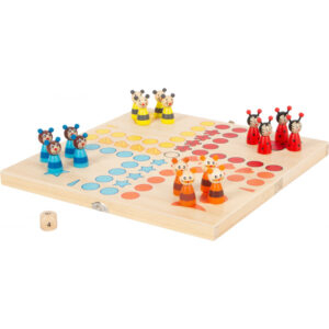 &quote;Bienchen und Blümchen&quote; Holz Spielbrett – Klassisches Spiel im modernen Design