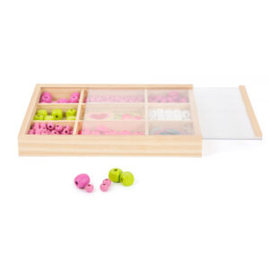 Bastelset mit Perlen – Schmuckset in Holzkiste
