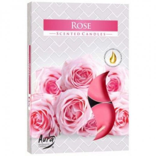 Duftteelichter Rose 6er Pack